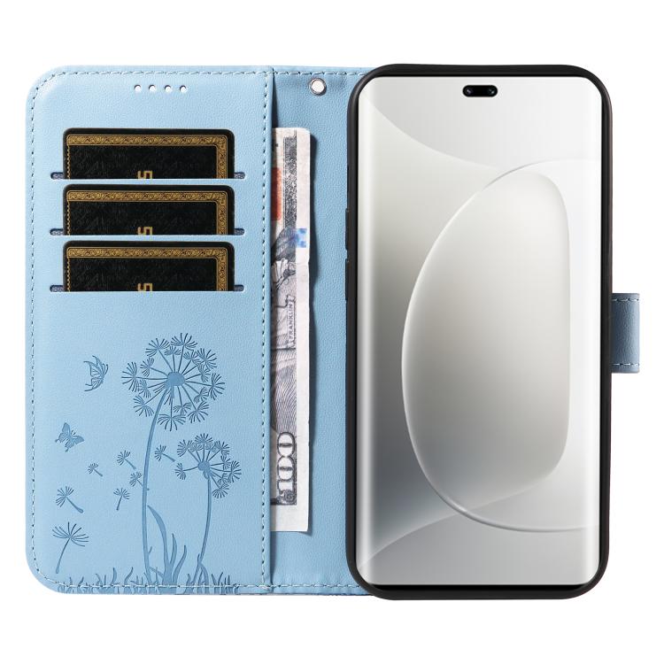 For Honor 300 Pro / 300 Ultra Dandelion Embossed Pattern Flip Leather Phone Case