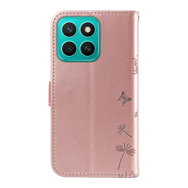 For Honor X8c 4G Global Dandelion Embossed Pattern Flip Leather Phone Case