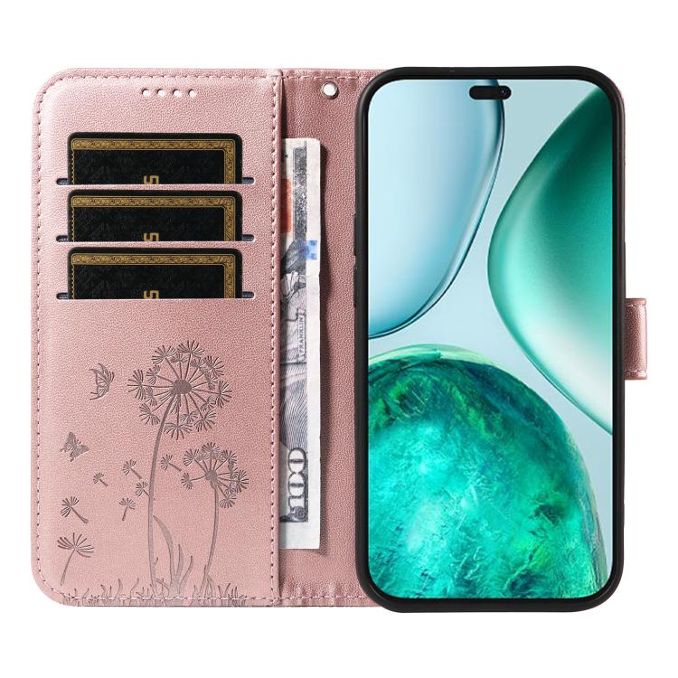 For Honor X8c 4G Global Dandelion Embossed Pattern Flip Leather Phone Case