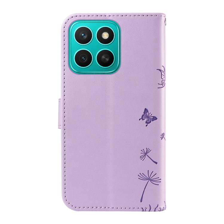 For Honor X8c 4G Global Dandelion Embossed Pattern Flip Leather Phone Case