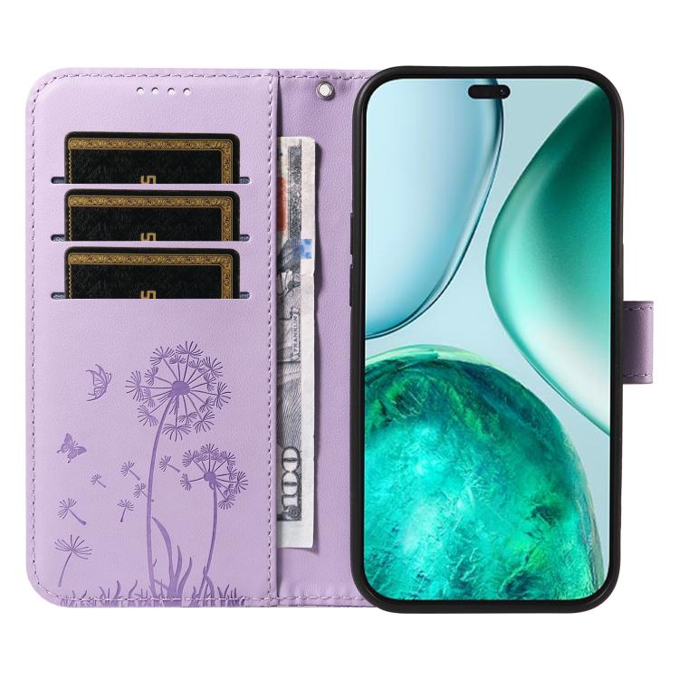 For Honor X8c 4G Global Dandelion Embossed Pattern Flip Leather Phone Case