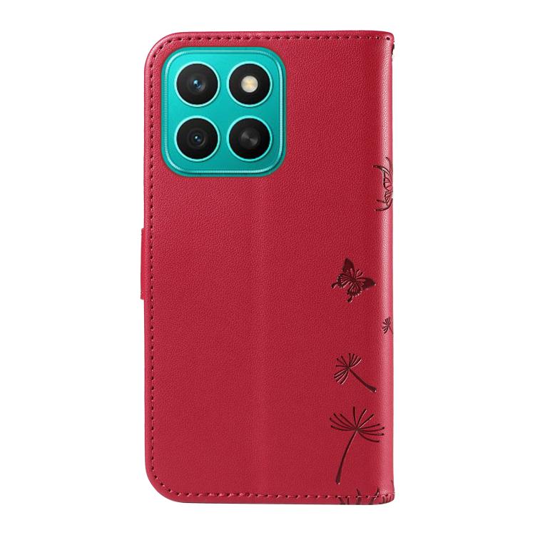 For Honor X8c 4G Global Dandelion Embossed Pattern Flip Leather Phone Case
