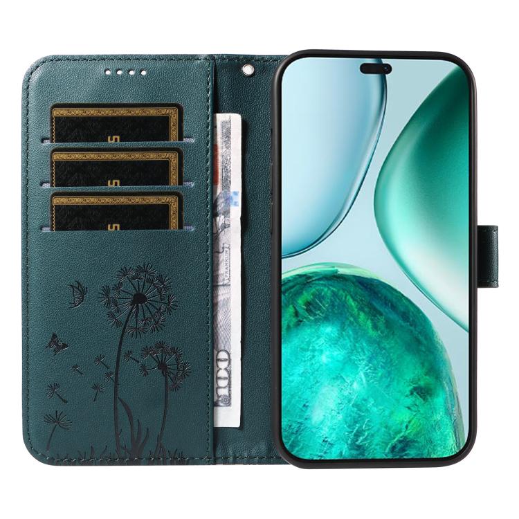 For Honor X8c 4G Global Dandelion Embossed Pattern Flip Leather Phone Case