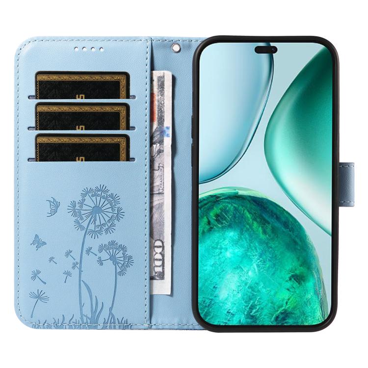 For Honor X8c 4G Global Dandelion Embossed Pattern Flip Leather Phone Case