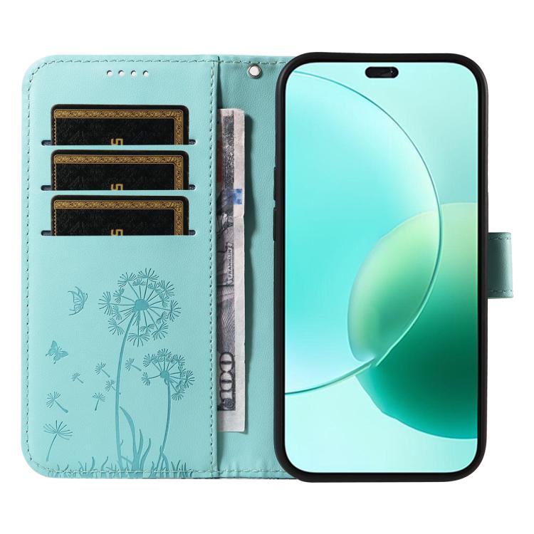 For Honor 400 Lite Global Dandelion Embossed Pattern Flip Leather Phone Case