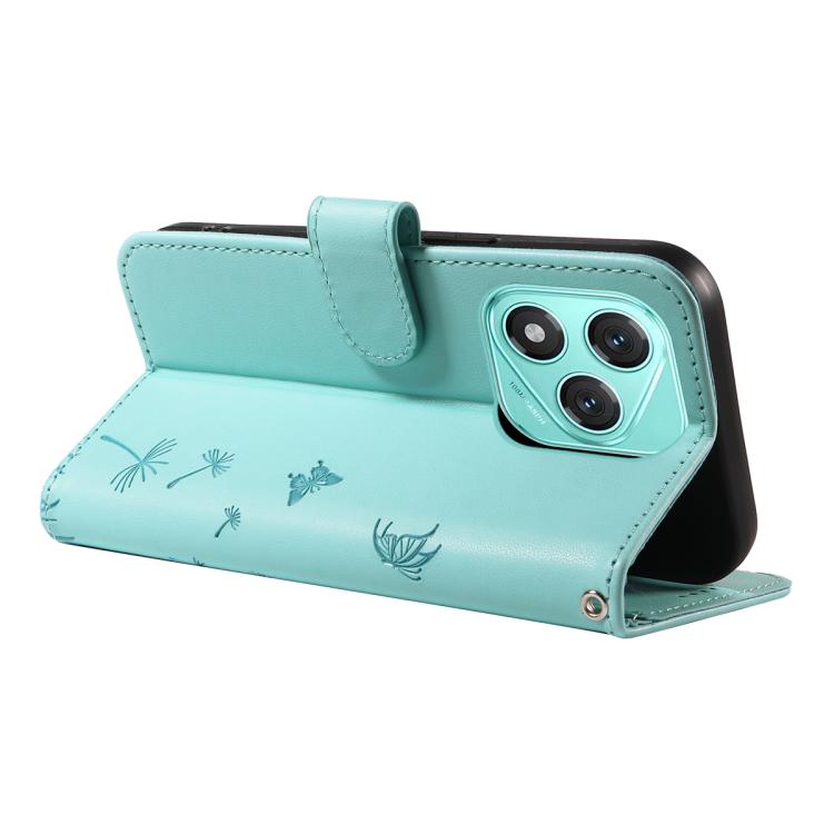 For Honor 400 Lite Global Dandelion Embossed Pattern Flip Leather Phone Case