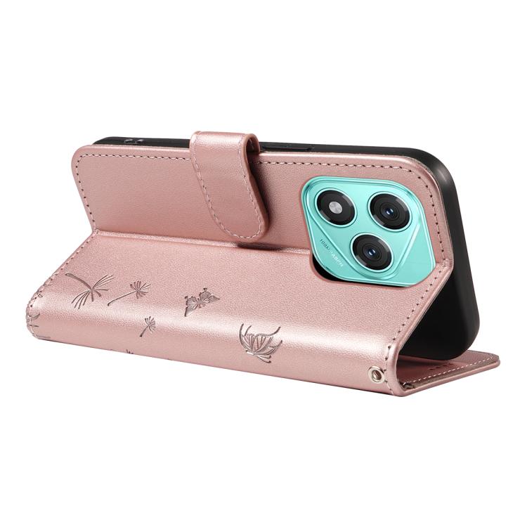 For Honor 400 Lite Global Dandelion Embossed Pattern Flip Leather Phone Case