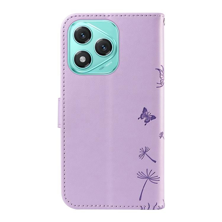 For Honor 400 Lite Global Dandelion Embossed Pattern Flip Leather Phone Case