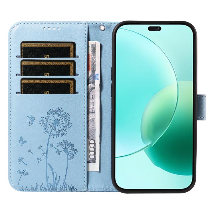 For Honor 400 Lite Global Dandelion Embossed Pattern Flip Leather Phone Case