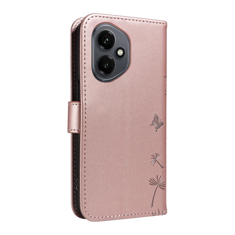 For Honor 400 Global 156.5mm Dandelion Embossed Pattern Flip Leather Phone Case