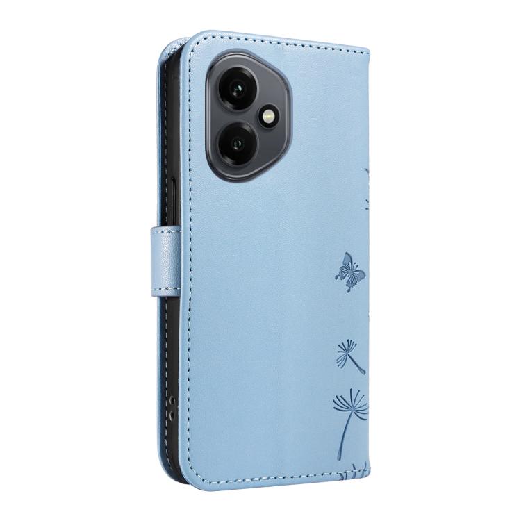 For Honor 400 Global 156.5mm Dandelion Embossed Pattern Flip Leather Phone Case