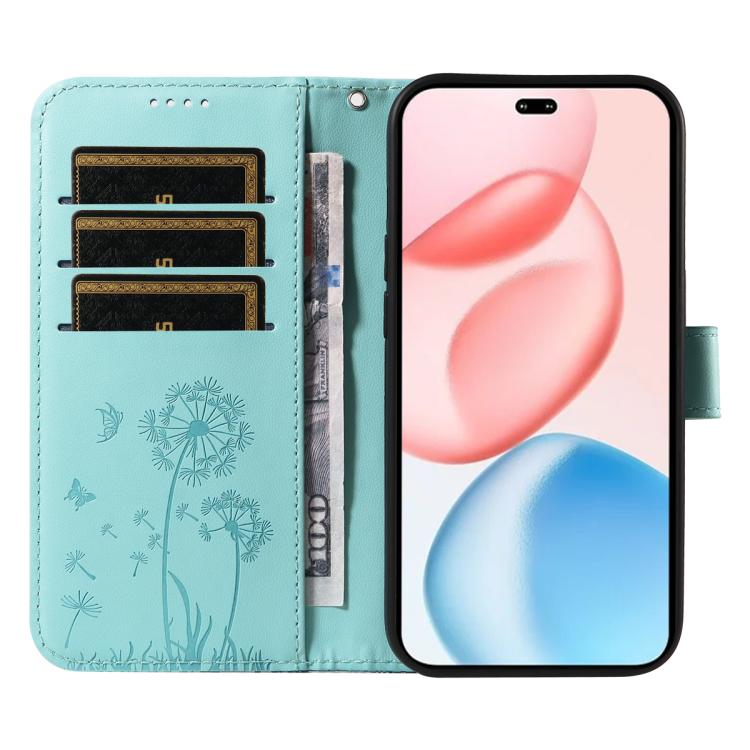 For Honor 400 Pro Global 160.8mm Dandelion Embossed Pattern Flip Leather Phone Case