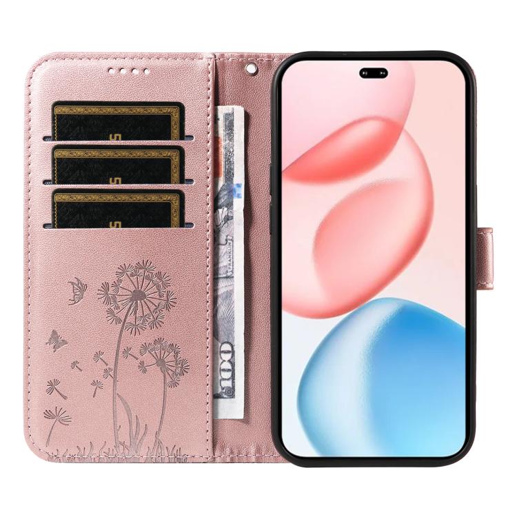For Honor 400 Pro Global 160.8mm Dandelion Embossed Pattern Flip Leather Phone Case