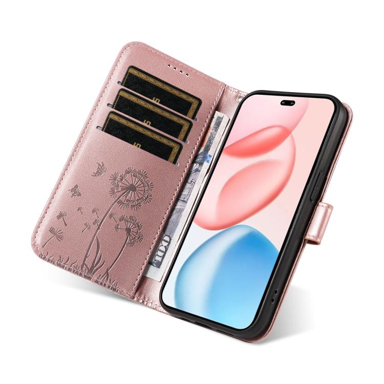 For Honor 400 Pro Global 160.8mm Dandelion Embossed Pattern Flip Leather Phone Case