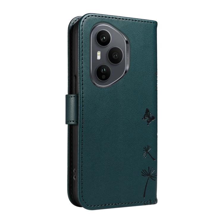 For Honor 400 Pro Global 160.8mm Dandelion Embossed Pattern Flip Leather Phone Case