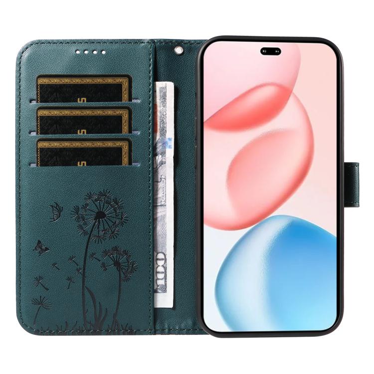 For Honor 400 Pro Global 160.8mm Dandelion Embossed Pattern Flip Leather Phone Case