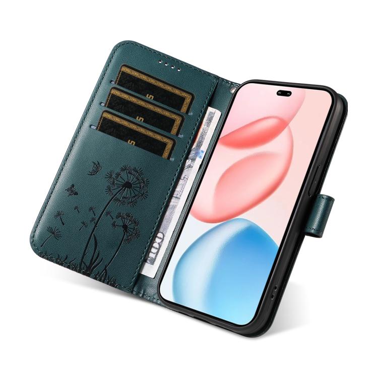 For Honor 400 Pro Global 160.8mm Dandelion Embossed Pattern Flip Leather Phone Case