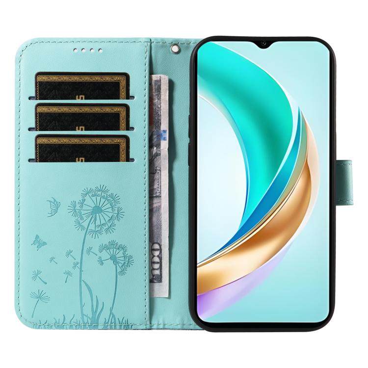 For Honor X6c / X6b / X6a / X5b Dandelion Embossed Pattern Flip Leather Phone Case