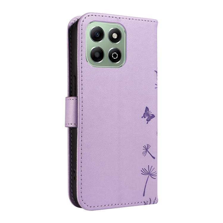 For Honor X6c / X6b / X6a / X5b Dandelion Embossed Pattern Flip Leather Phone Case