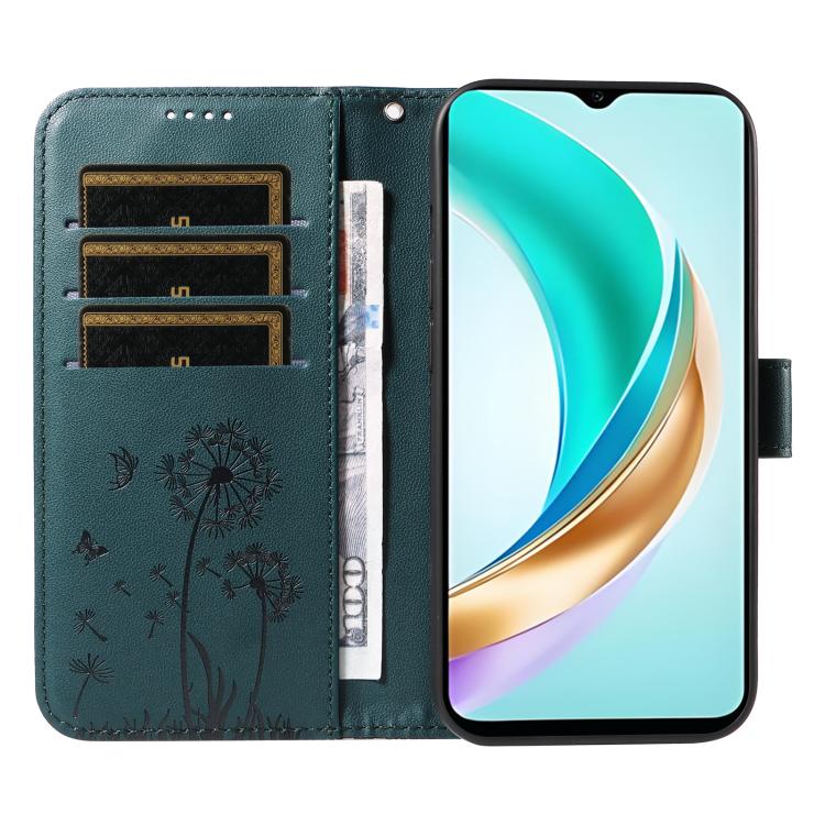 For Honor X6c / X6b / X6a / X5b Dandelion Embossed Pattern Flip Leather Phone Case