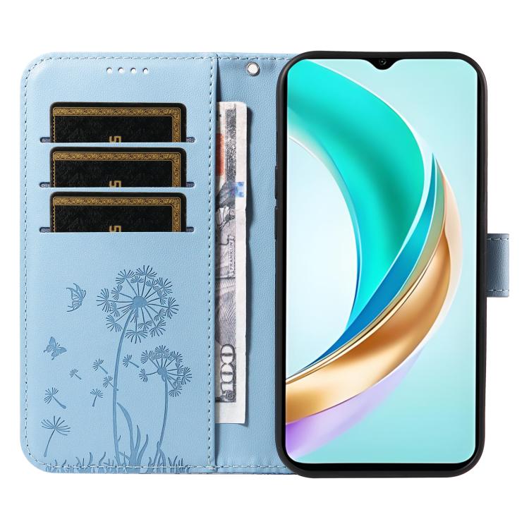 For Honor X6c / X6b / X6a / X5b Dandelion Embossed Pattern Flip Leather Phone Case