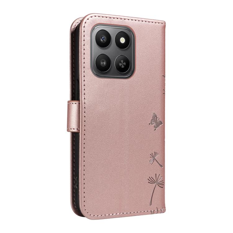 For Honor 400 Smart 5G Dandelion Embossed Pattern Flip Leather Phone Case