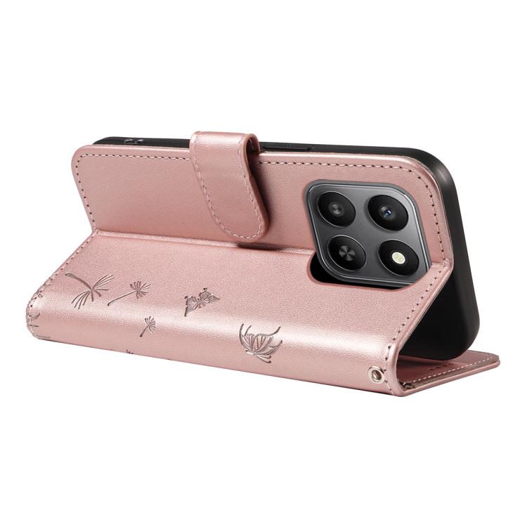 For Honor 400 Smart 5G Dandelion Embossed Pattern Flip Leather Phone Case