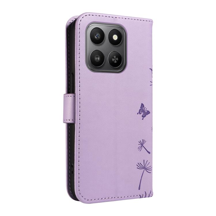 For Honor 400 Smart 5G Dandelion Embossed Pattern Flip Leather Phone Case
