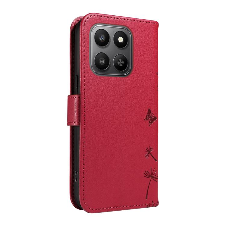 For Honor 400 Smart 5G Dandelion Embossed Pattern Flip Leather Phone Case
