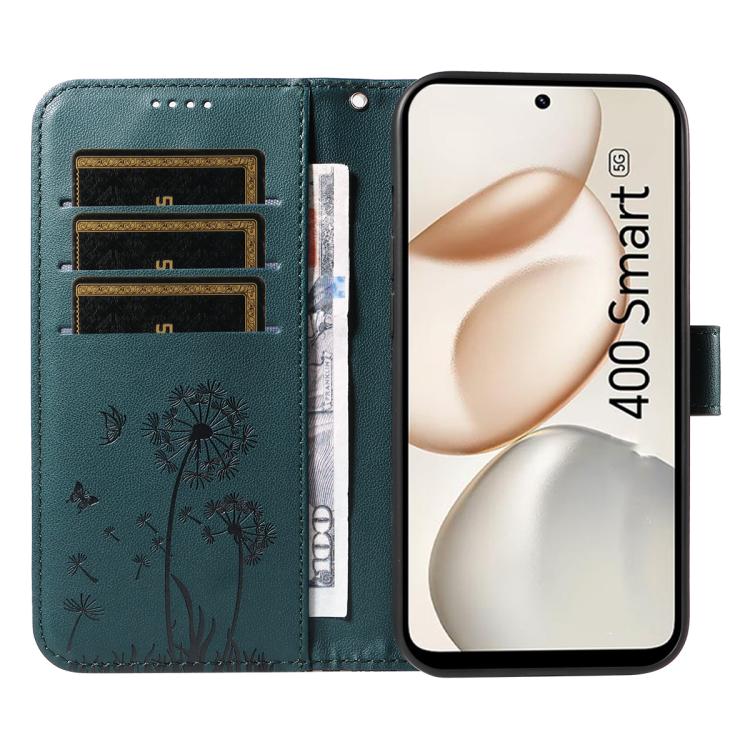 For Honor 400 Smart 5G Dandelion Embossed Pattern Flip Leather Phone Case