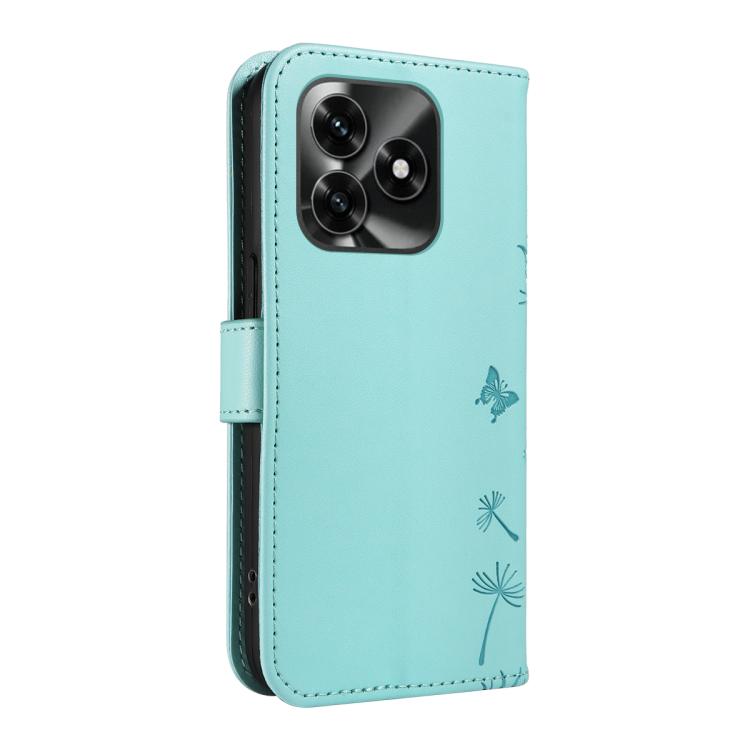 For Honor X5c Plus Dandelion Embossed Pattern Flip Leather Phone Case