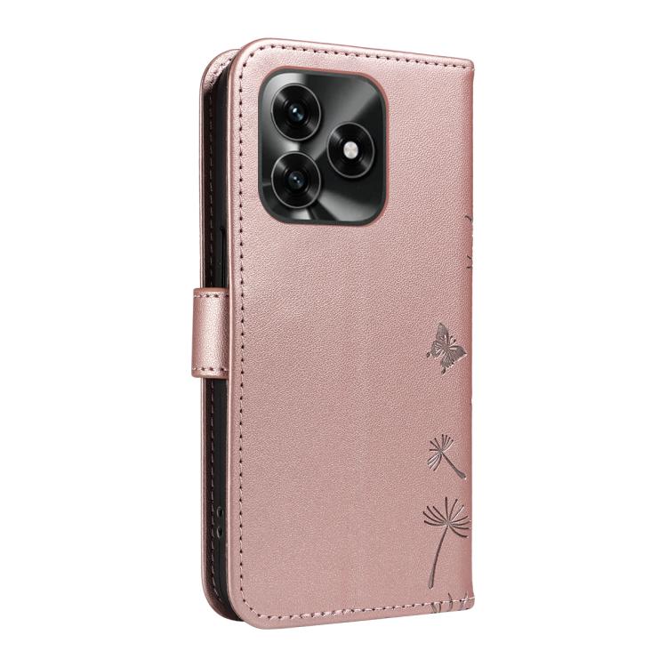 For Honor X5c Plus Dandelion Embossed Pattern Flip Leather Phone Case