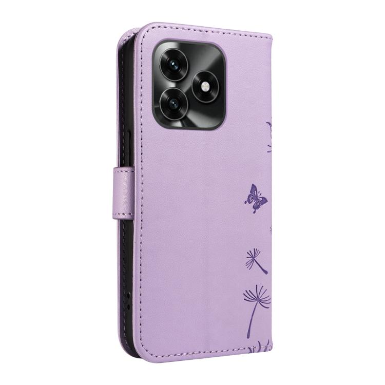 For Honor X5c Plus Dandelion Embossed Pattern Flip Leather Phone Case