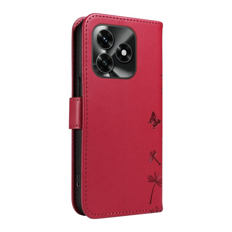 For Honor X5c Plus Dandelion Embossed Pattern Flip Leather Phone Case