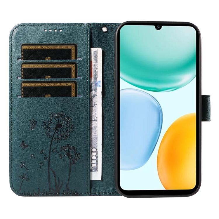 For Honor X5c Plus Dandelion Embossed Pattern Flip Leather Phone Case