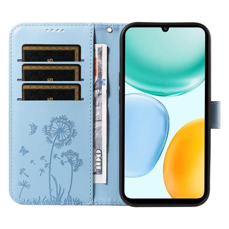 For Honor X5c Plus Dandelion Embossed Pattern Flip Leather Phone Case