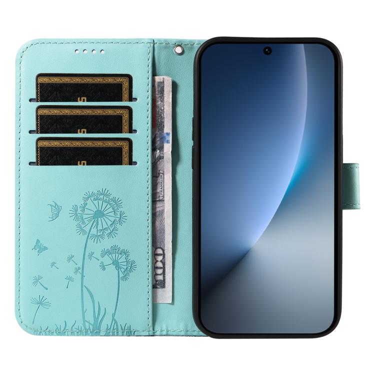 For Honor Magic8 Dandelion Embossed Pattern Flip Leather Phone Case