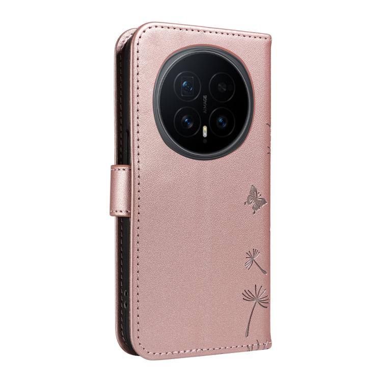 For Honor Magic8 Dandelion Embossed Pattern Flip Leather Phone Case
