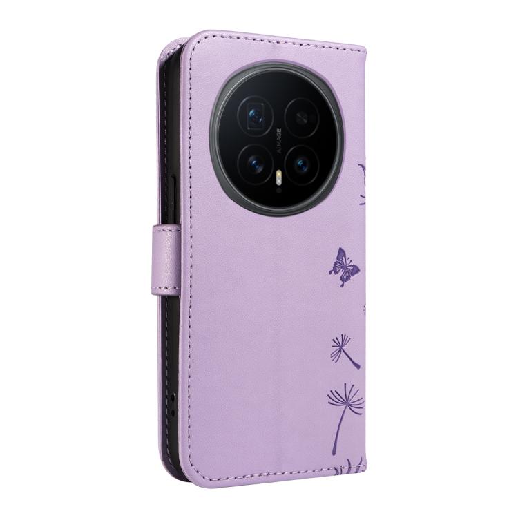 For Honor Magic8 Dandelion Embossed Pattern Flip Leather Phone Case