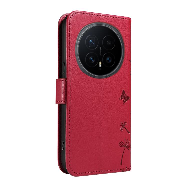 For Honor Magic8 Dandelion Embossed Pattern Flip Leather Phone Case
