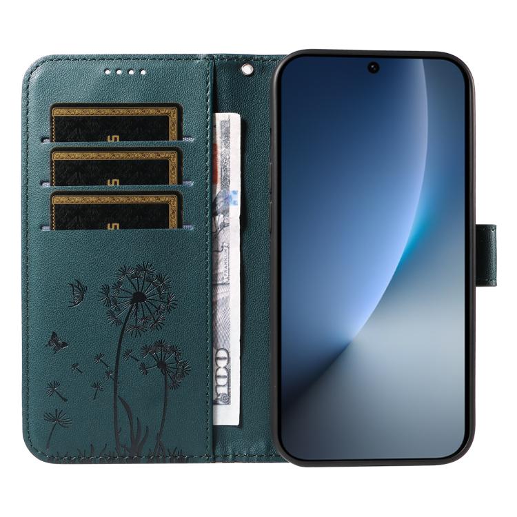 For Honor Magic8 Dandelion Embossed Pattern Flip Leather Phone Case