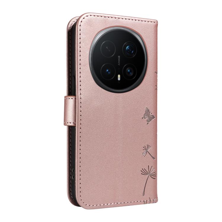 For Honor Magic8 Pro Dandelion Embossed Pattern Flip Leather Phone Case