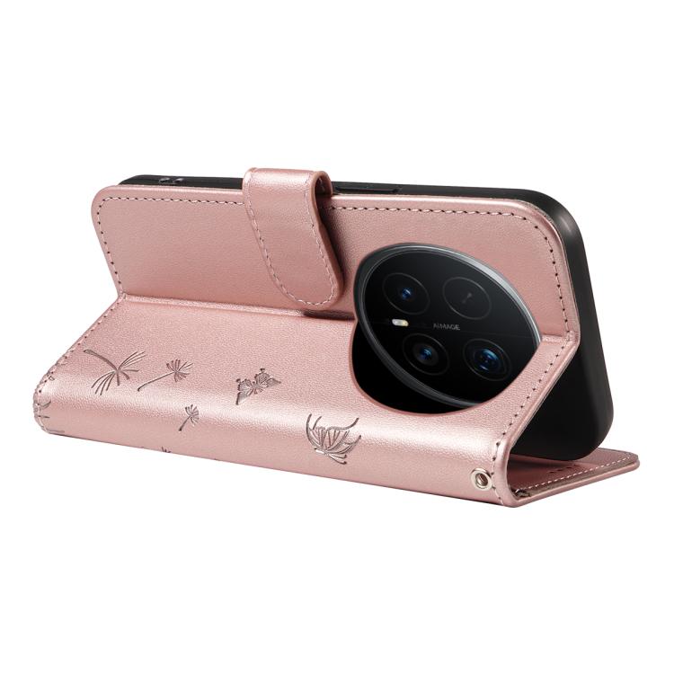 For Honor Magic8 Pro Dandelion Embossed Pattern Flip Leather Phone Case
