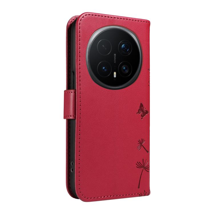 For Honor Magic8 Pro Dandelion Embossed Pattern Flip Leather Phone Case