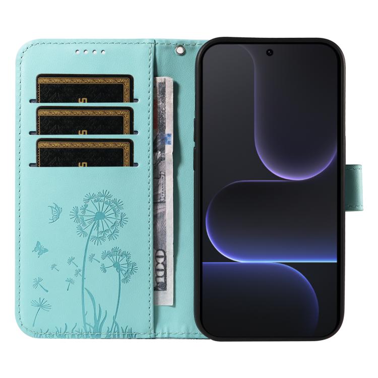 For Honor 500 Pro Global 155.8mm Dandelion Embossed Pattern Flip Leather Phone Case