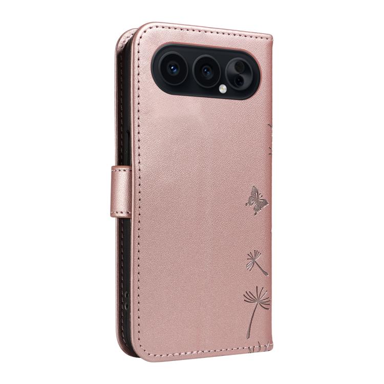 For Honor 500 Pro Global 155.8mm Dandelion Embossed Pattern Flip Leather Phone Case