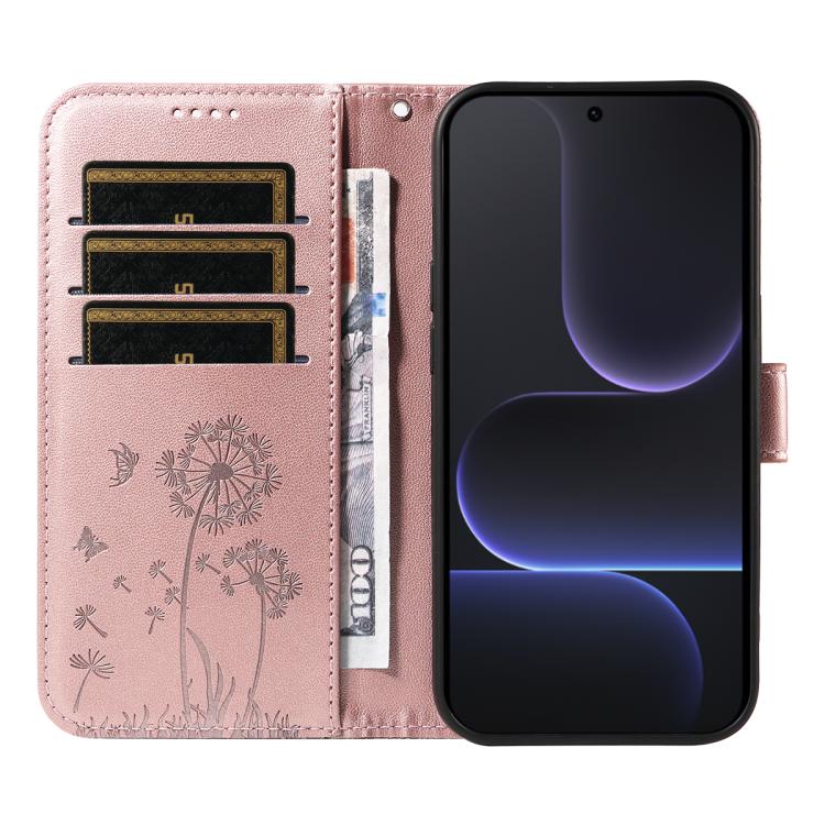 For Honor 500 Pro Global 155.8mm Dandelion Embossed Pattern Flip Leather Phone Case