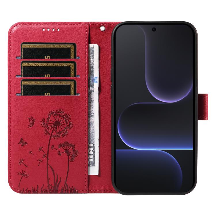 For Honor 500 Pro Global 155.8mm Dandelion Embossed Pattern Flip Leather Phone Case