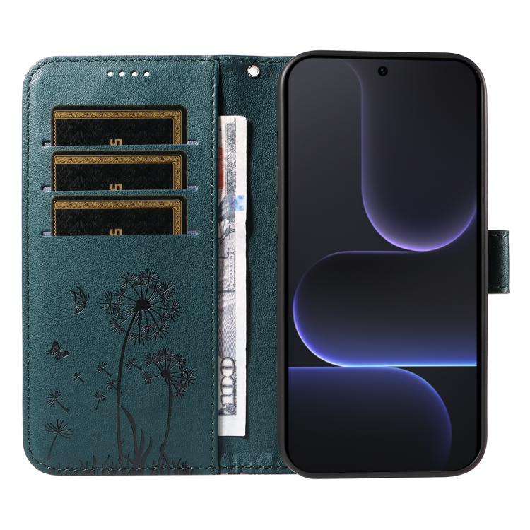 For Honor 500 Pro Global 155.8mm Dandelion Embossed Pattern Flip Leather Phone Case