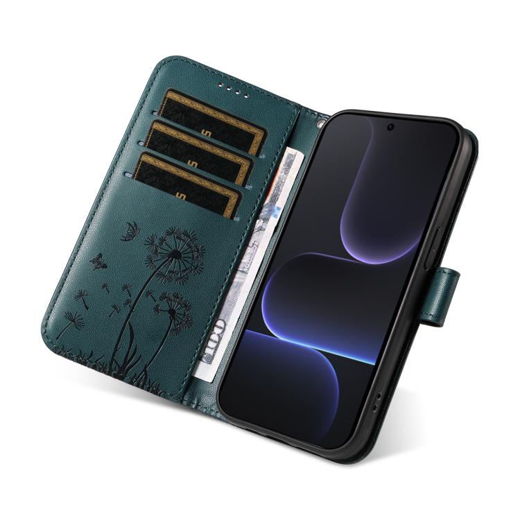 For Honor 500 Pro Global 155.8mm Dandelion Embossed Pattern Flip Leather Phone Case